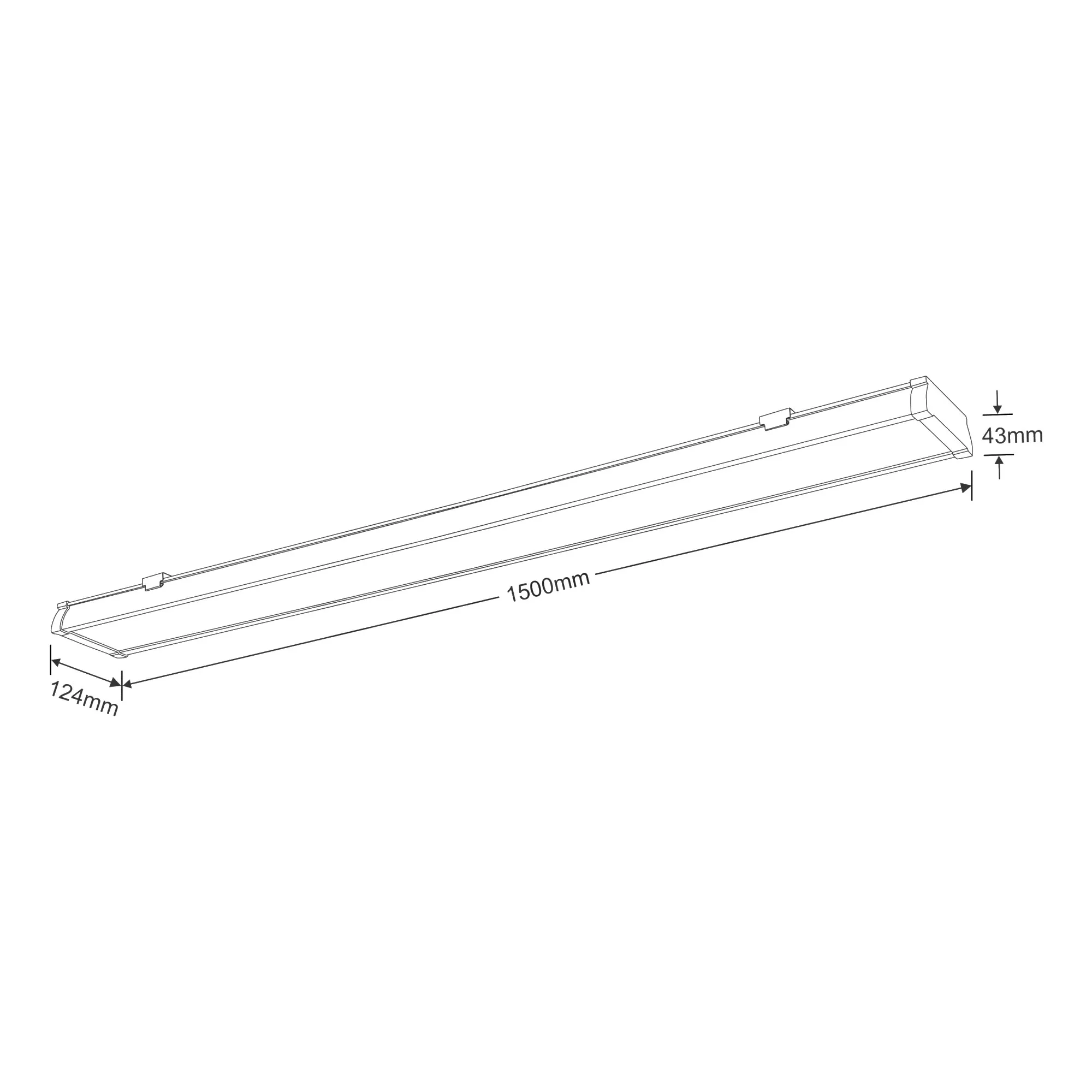 Indi S60 External Surface Luminaires Dlux Unidirectional Fitting